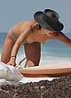 Ashley Hart naked pics - showing boobs at the beach
