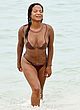 Christina Milian bikini nip slip in water pics