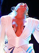 Christina Aguilera sexy boobs on stage pics