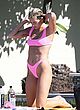 Dua Lipa pink bikini at a pool in miami pics