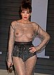 Bleona Qereti naked pics - boobs in a mesh gown