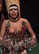 Lady Gaga naked pics - flashing nip slip in costume