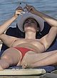 Bleona Qereti topless on beach in sardinia pics