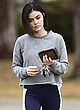 Lucy Hale looks hot in tights outdoor pics
