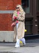 Elsa Hosk casual outfit out in new york pics