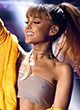 Ariana Grande hard nipples on stage pics