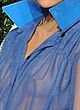 Suki Waterhouse naked pics - see through blue dress
