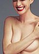 Anne Hathaway posing nude but covered pics