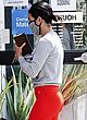 Lucy Hale booty in a red neon tights pics
