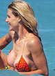 Michelle Hunziker hot nipslip in bikini pics