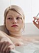 Roosa Soderholm nude boobs in bathtub, smoking pics