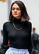 Charlotte Lawrence see through top in public pics