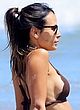 Jordana Brewster shows side-boobs & bikini ass pics