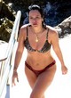 Lily Allen mismatched bikini at the beach pics
