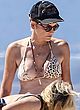 Sharon Stone leopard print bikini nip slip pics