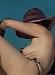 Bleona Qereti naked pics - exposing her tits at the beach