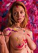 Caylee Cowan fully naked body-painted pics