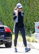 Jennifer Garner sexy workout in black leggings pics