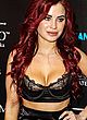 Carla Howe naked pics - see-through bra in public