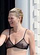 Kate Moss naked pics - see-through bra on a balcony