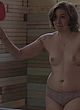 Lena Dunham naked pics - showing tits during the game