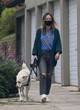 Olivia Wilde sexy in blue t-shirt outdoor pics