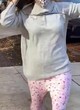 Jennifer Lawrence runs in pajama outside pics