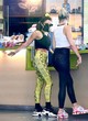 Vanessa Hudgens yellow snakeskin leggings pics