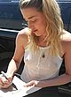 Amber Heard see-through white tank top pics
