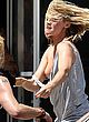 Amy Smart full boob out in public pics