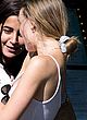Lily-Rose Depp nip slip in white tank top pics