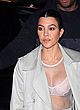 Kourtney Kardashian naked pics - wearing see through white bra