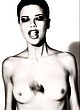 Adriana Lima naked pics - topless b&w pictures