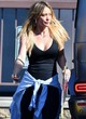Hilary Duff comfy and sexy in black pics