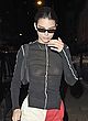 Kendall Jenner fully see-through black top pics