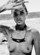 Elsa Hosk naked pics - posing fully nude on the beach