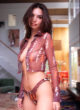 Emily Ratajkowski naked pics - see through hot lingerie