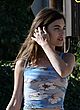 Rainey Qualley wear see-through top in public pics