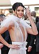 Kendall Jenner naked pics - see-through sheer lace gown