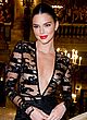Kendall Jenner naked pics - see-through black dress, paris