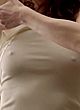 Michelle Dockery wear see-through beige dress pics