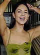 Eiza Gonzalez busty in a low cut green dress pics