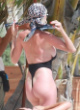 Caroline Vreeland hot body in a thong swimsuit pics