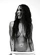 Zoe Kravitz naked pics - posing topless & see-through