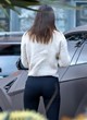 Kendall Jenner sexy in tight black pants pics