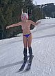 Chelsea Handler naked pics - skiing topless in public
