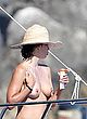 Sophie Marceau naked pics - topless on a yacht in italy