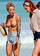 Blanka Lipinska topless & tattooed on beach pics
