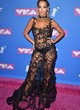 Rita Ora fully see-through black dress pics