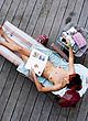 Audrey Tautou naked pics - talking on phone & sunbathing